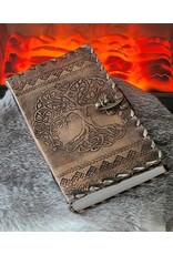 JM Miscellaneous - Leren Notitieboek Tree of Life 23,5 x 13,5cm