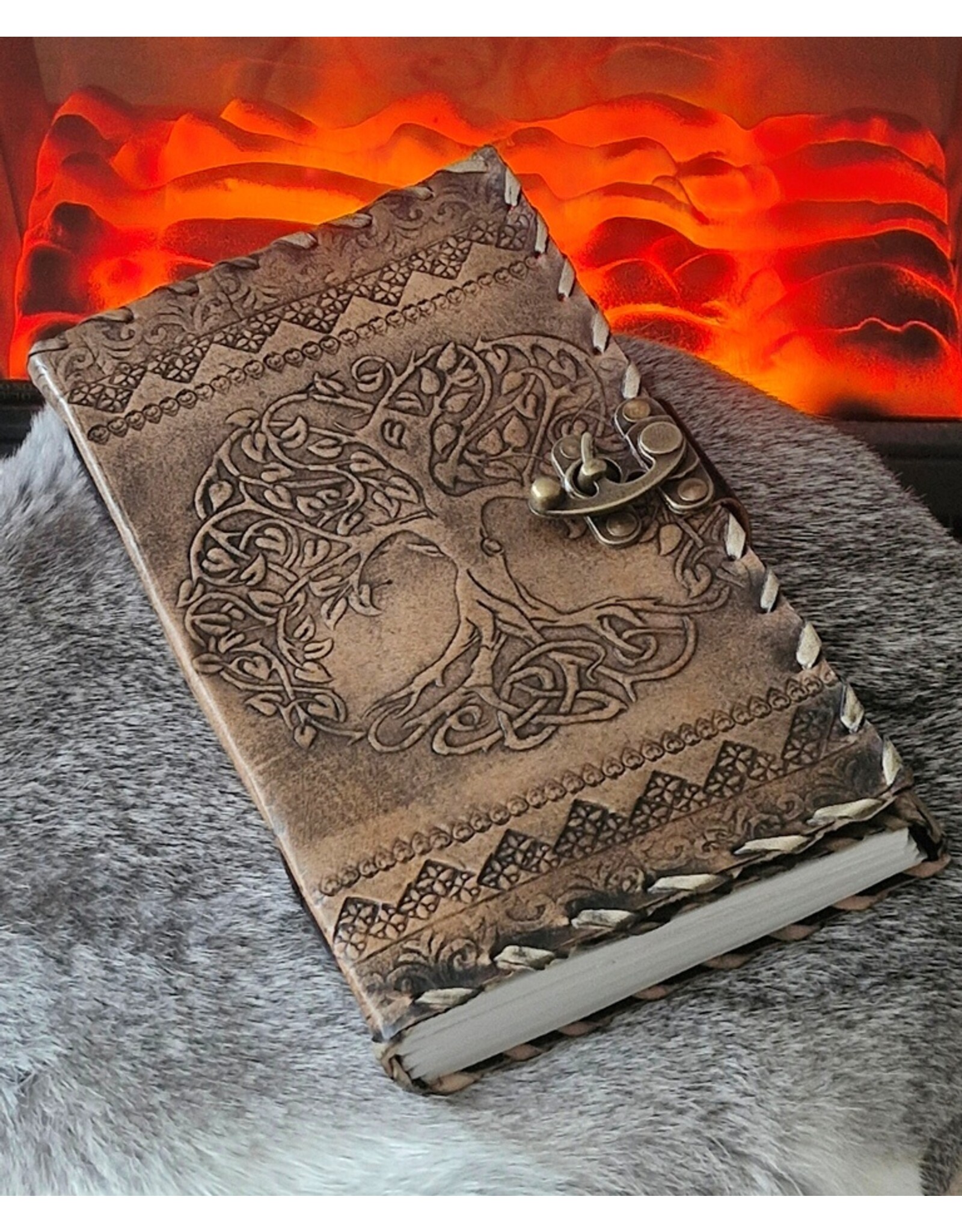 JM Miscellaneous - Leather Notebook Tree of Life 23,5 x 13.5cm