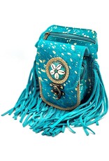 Trukado Leather Festival bags, waist bags and belt bags - Cowhide Waistbag with Fringes Ibiza Style (hazelnut)