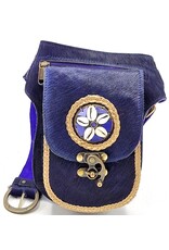 Trukado Leather Festival bags, waist bags and belt bags - Leather waist bag with cowhide Festival bag Ibiza Style