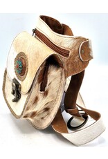 Trukado Leather Festival bags, waist bags and belt bags - Waist bag Cowhide with Vintage Hook Ibiza