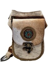 Trukado Leather Festival bags, waist bags and belt bags - Waist bag Cowhide with Vintage Hook Ibiza