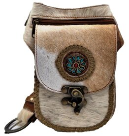 Trukado Heuptas Koeienhuid met Vintage Haakje Ibiza