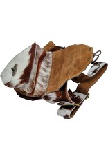 Trukado Small leather bags, cluches and more - Cowhide Hip Bag with Vintage Hook Ibiza