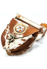Trukado Leather Festival bags, waist bags and belt bags -  Leather waist bag cowhide Ibiza Style