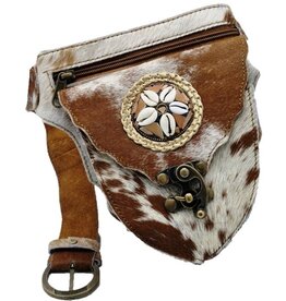Trukado Leather waist bag cowhide Ibiza Style