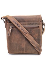 HillBurry Leren Schoudertassen Leren crossbody tassen - HillBurry Jagerstas medium formaat