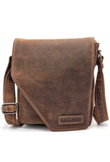 HillBurry Leren Schoudertassen Leren crossbody tassen - HillBurry Jagerstas medium formaat