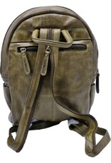 HillBurry Leather bags -  HillBurry backpack Washed Buffalo leather green