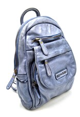 HillBurry Leather bags -  HillBurry backpack Washed Buffalo leather blue