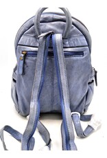 HillBurry Leather bags -  HillBurry backpack Washed Buffalo leather blue