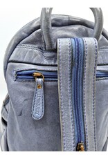 HillBurry Leather bags -  HillBurry backpack Washed Buffalo leather blue