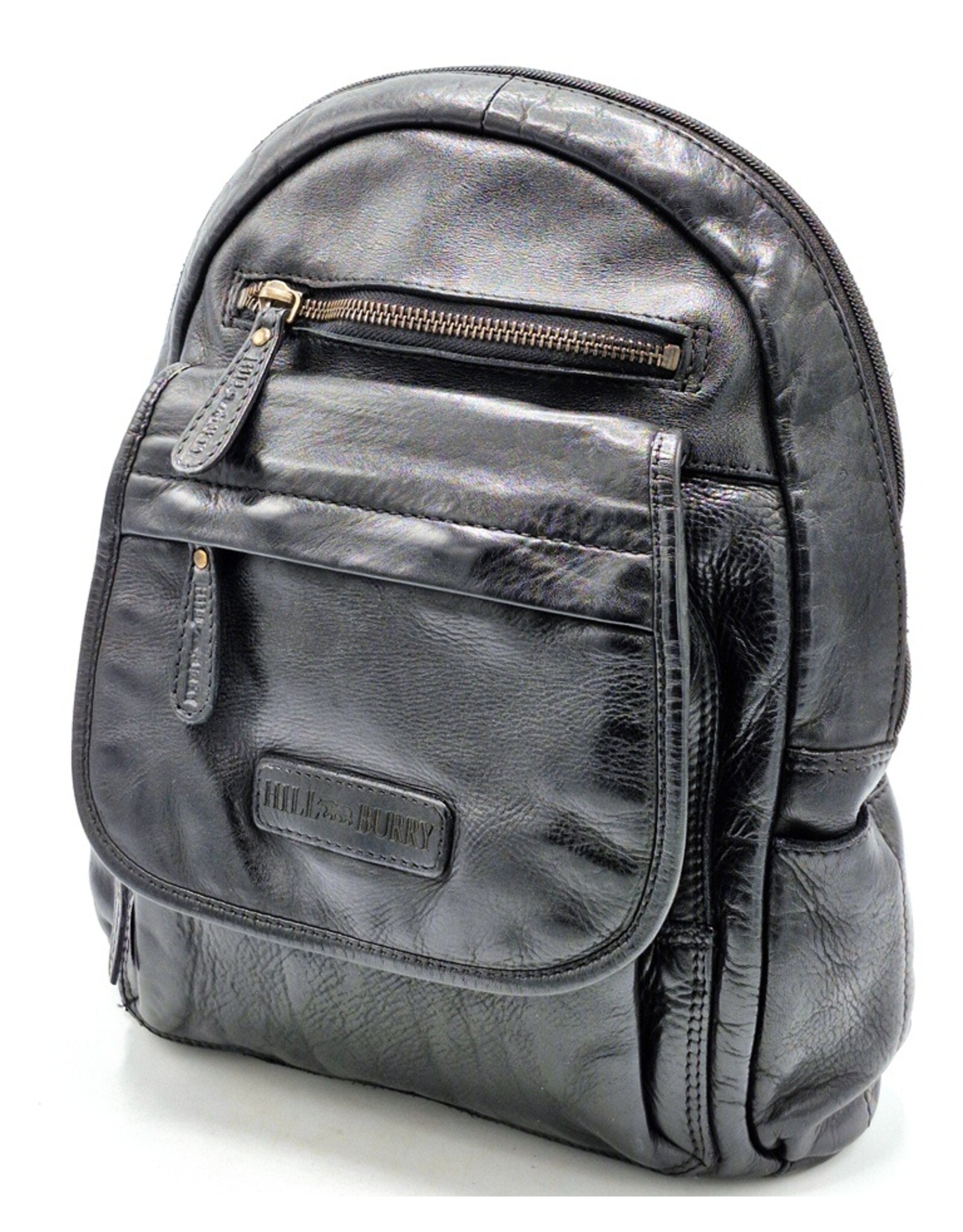 HillBurry Leather bags -  HillBurry backpack Washed Buffalo leather black