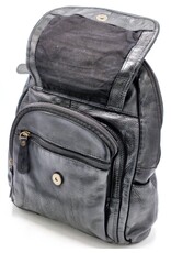 HillBurry Leather bags -  HillBurry backpack Washed Buffalo leather black
