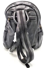 HillBurry Leren tassen - HillBurry rugzak Gewassen Buffelleer zwart