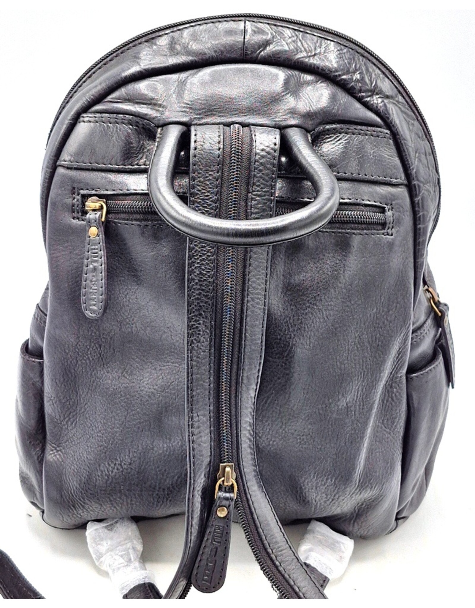 HillBurry Leather bags -  HillBurry backpack Washed Buffalo leather black