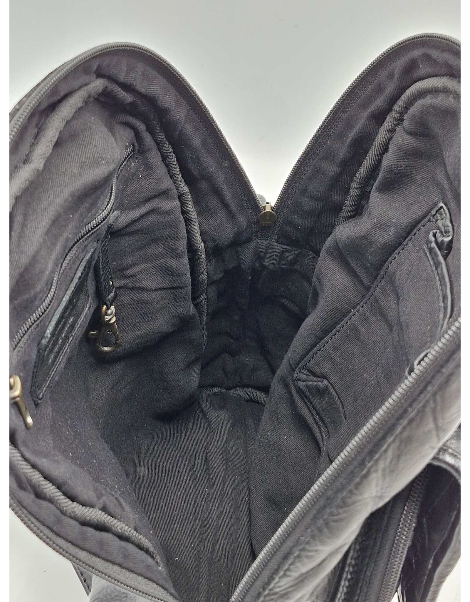 HillBurry Leather bags -  HillBurry backpack Washed Buffalo leather black