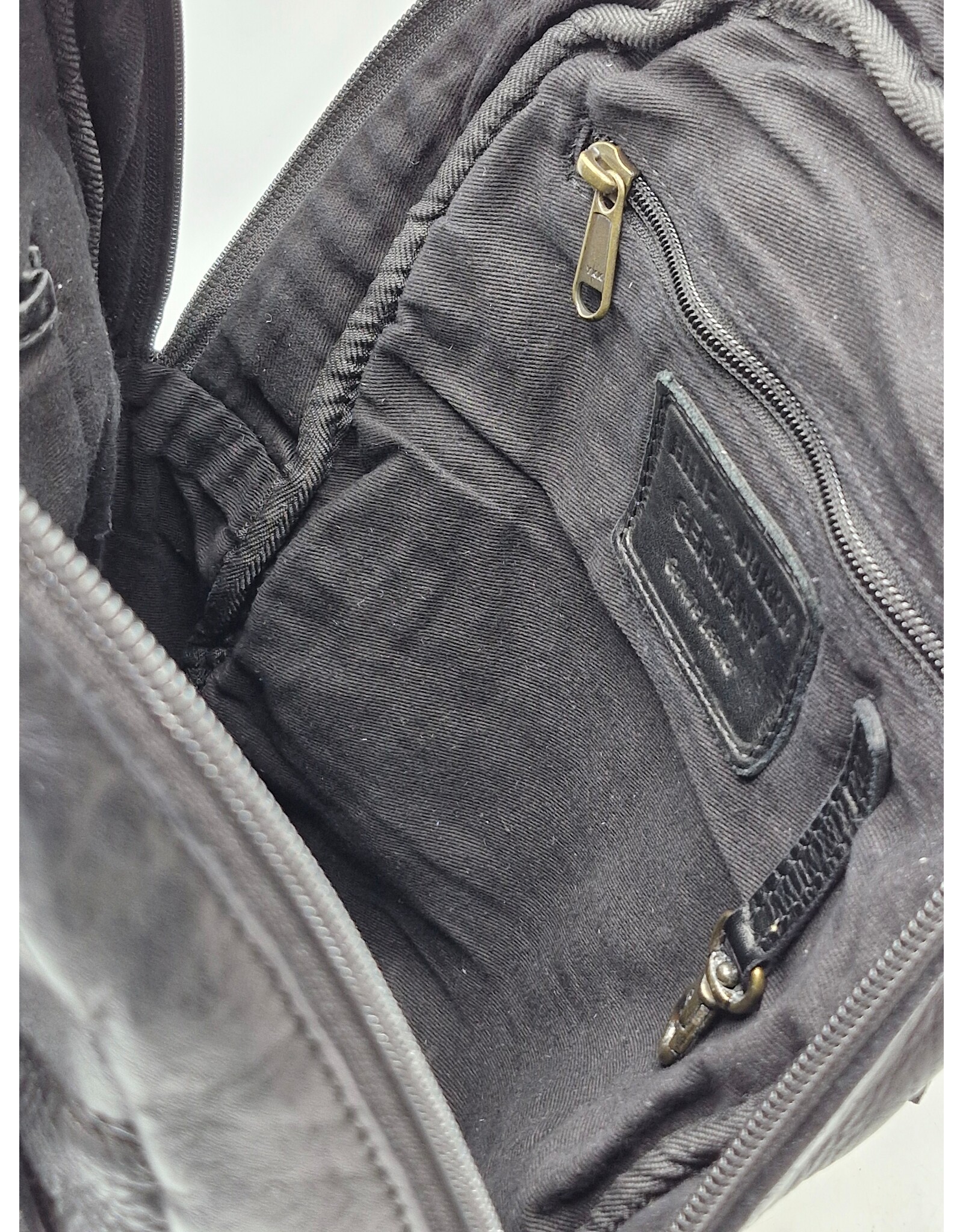 HillBurry Leather bags -  HillBurry backpack Washed Buffalo leather black