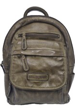 HillBurry Leather bags -  HillBurry backpack Washed Buffalo leather green