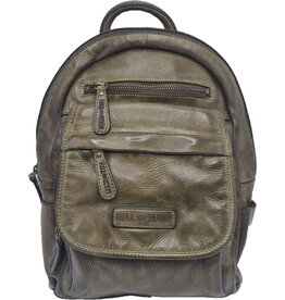 HillBurry HillBurry backpack Washed Buffalo leather green