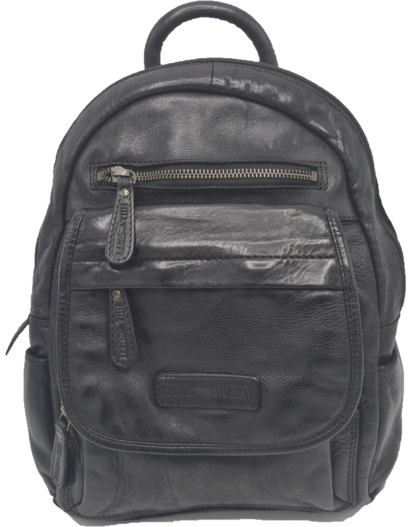 HillBurry Leather bags -  HillBurry backpack Washed Buffalo leather black