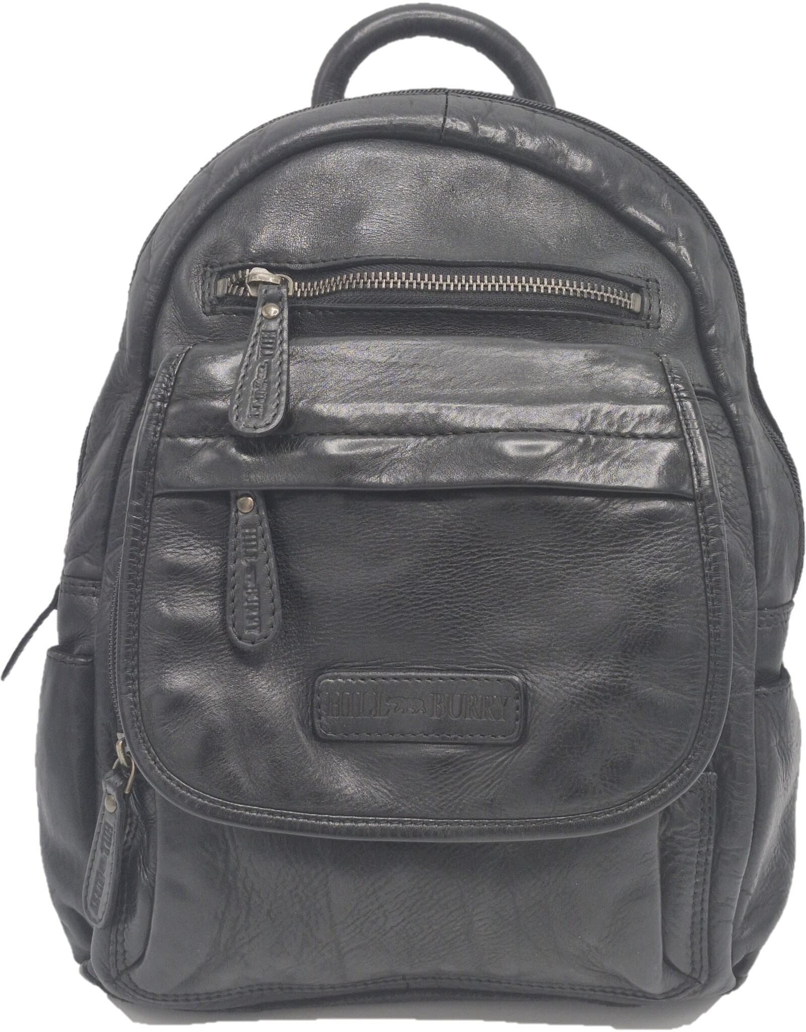 HillBurry Leather bags -  HillBurry backpack Washed Buffalo leather black