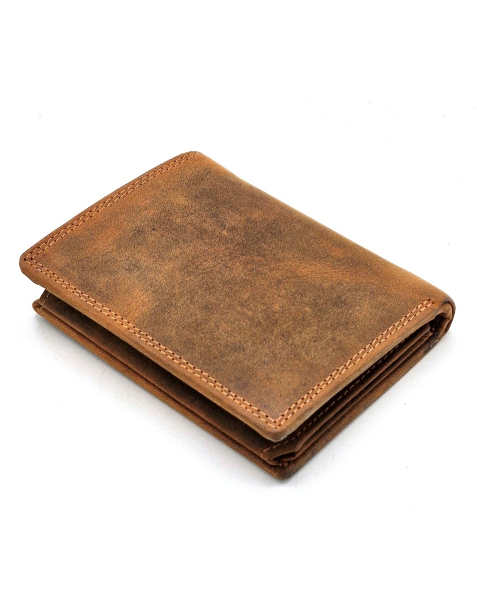 Leather Fox Leren Portemonnees - Leren Portemonnee met Adelaars kop verticaal