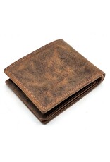 Leather Fox Leather Wallets - Leather Wallet with Eagles head (horizontal)