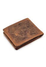 Leather Fox Leather Wallets - LeatherWallet with Lion (buffalo leather)