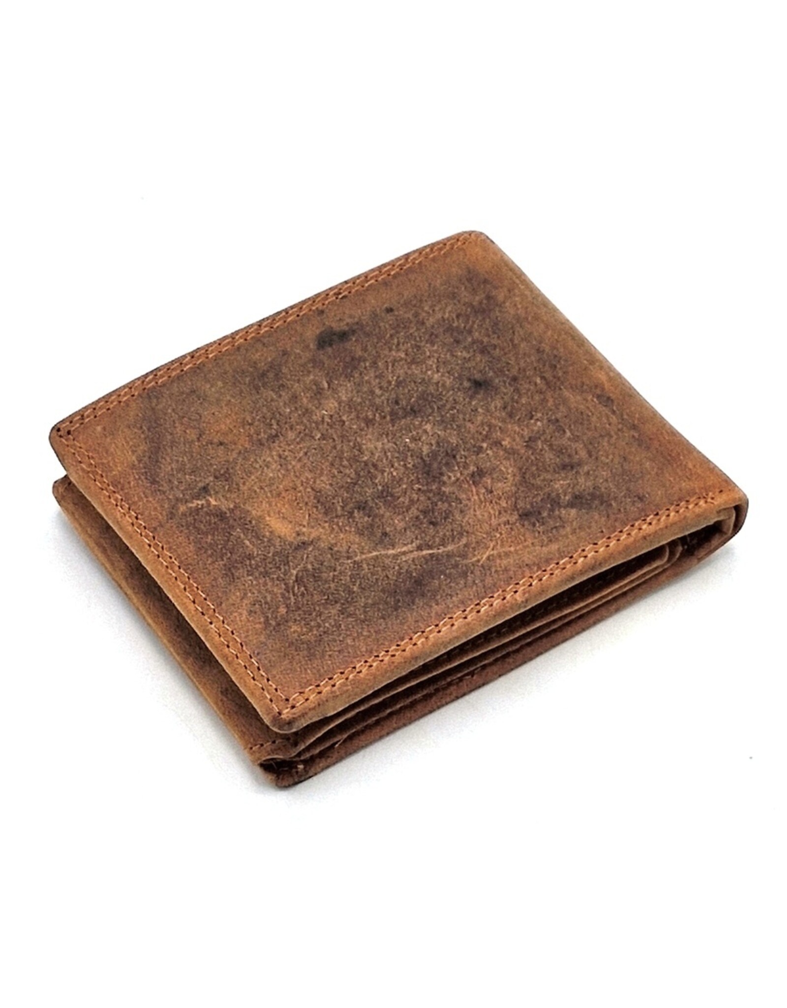 Leather Fox Leather Wallets - LeatherWallet with Lion (buffalo leather)