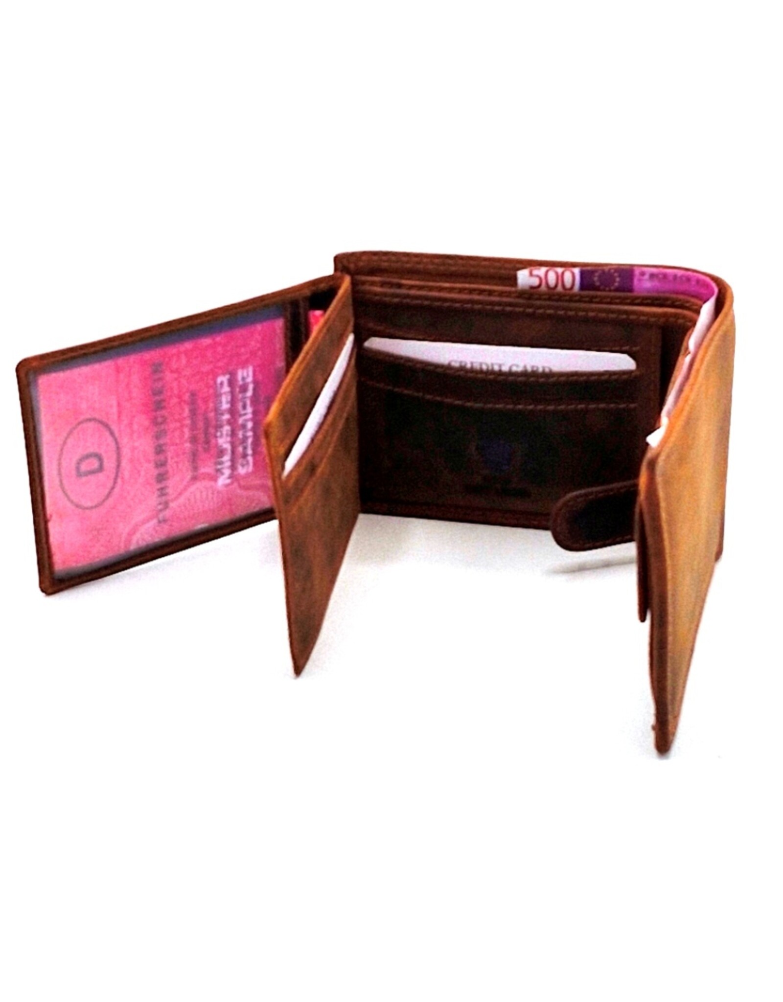 Leather Fox Leren Portemonnees - Leren Portemonnee Wild Luxury