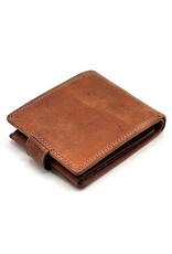 LW Leather Wallets - Leather Wallet with Wolf's Head