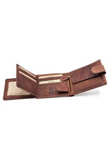 LW Leather Wallets - Leather Wallet with Wolf's Head