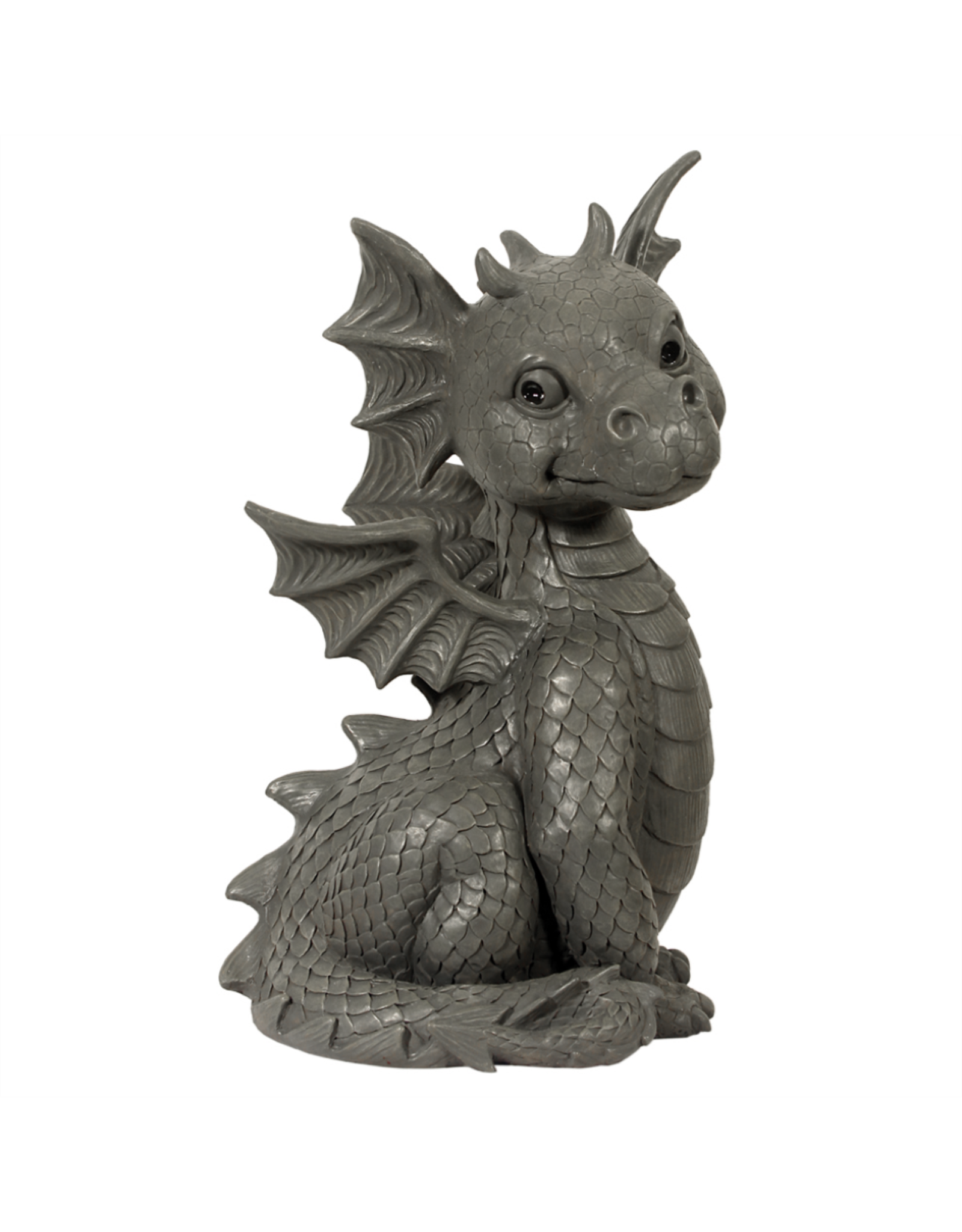 MC Giftware & Lifestyle - Tuindraak "Zittend" -  Drakenbeeldje 29,5cm