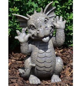 MC Tuindraak "Ik lach je Uit" -  Drakenbeeldje 25cm