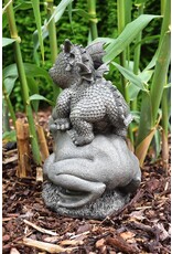 MC Giftware & Lifestyle - Tuindraak  op Kikker -  Drakenbeeldje 27cm