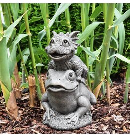 MC Garden Dragon  on Frog - Dragon statue 27cm