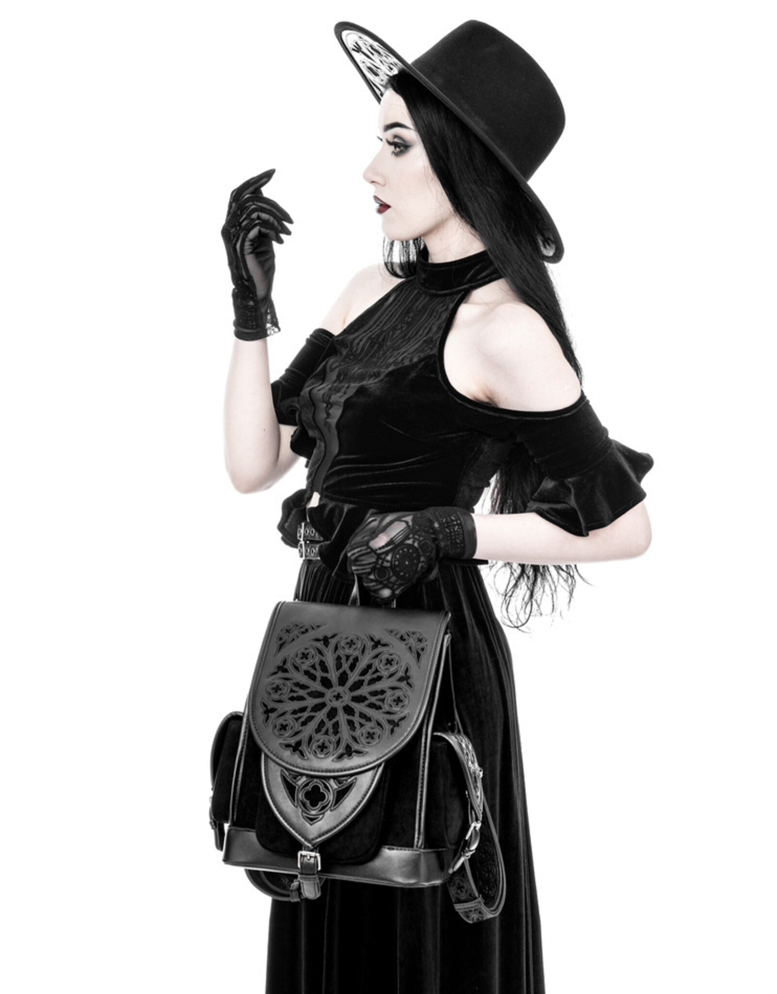 Restyle Gothic Tassen Steampunk Tassen - Rosarium Gothic Rugzak  - Restyle