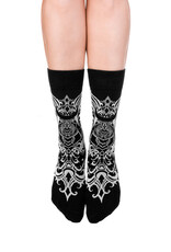 Restyle Miscellaneous - Bat Baroque Jacquard Socks Restyle