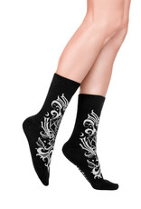 Restyle Miscellaneous - Bat Baroque Jacquard Sokken Restyle