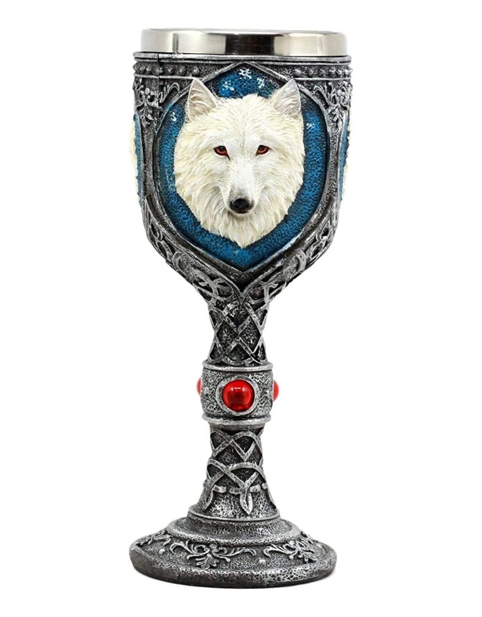 VG Giftware & Lifestyle - Celtic Goblet White Wolf