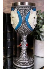 VG Giftware & Lifestyle - Celtic Goblet White Wolf