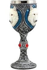 VG Giftware & Lifestyle - Celtic Goblet White Wolf