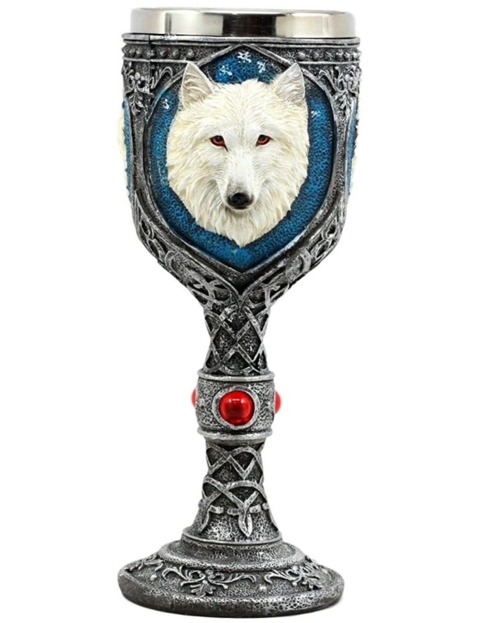 VG Giftware & Lifestyle - Celtic Goblet White Wolf