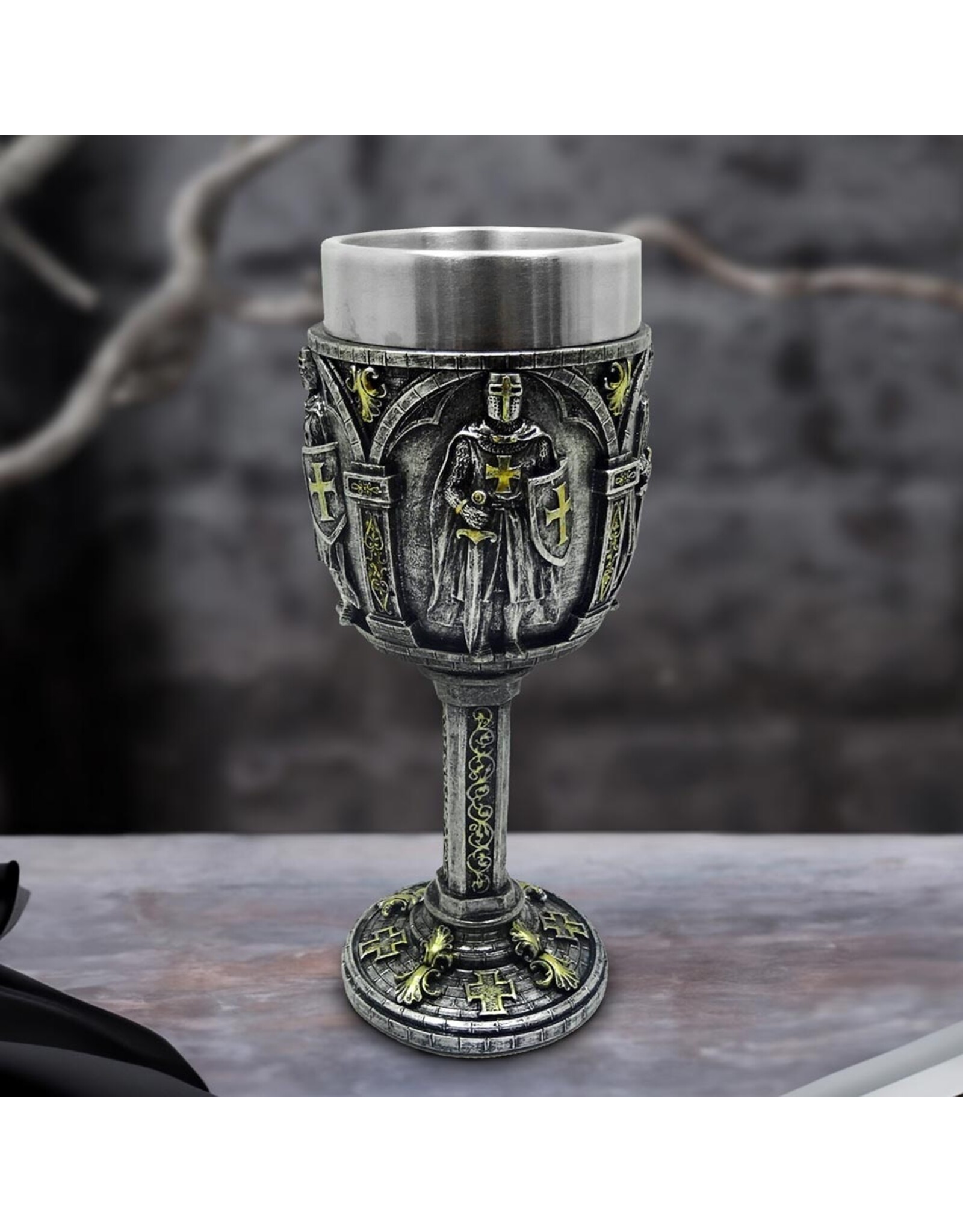 VG Tankards and mugs - Medieval Goblet Silver Crusader