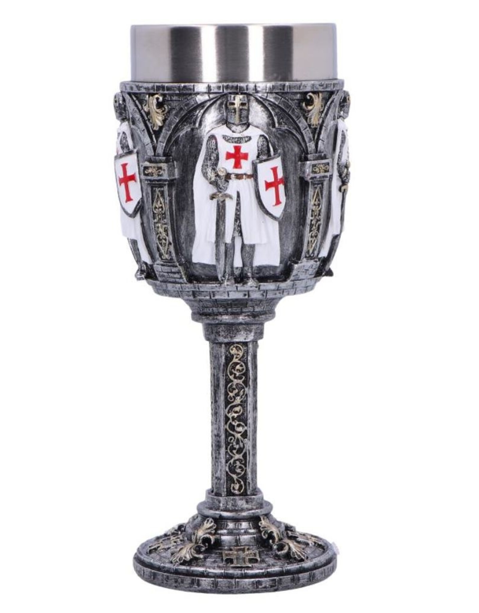 VG Tankards and mugs - Medieval Goblet White Crusader