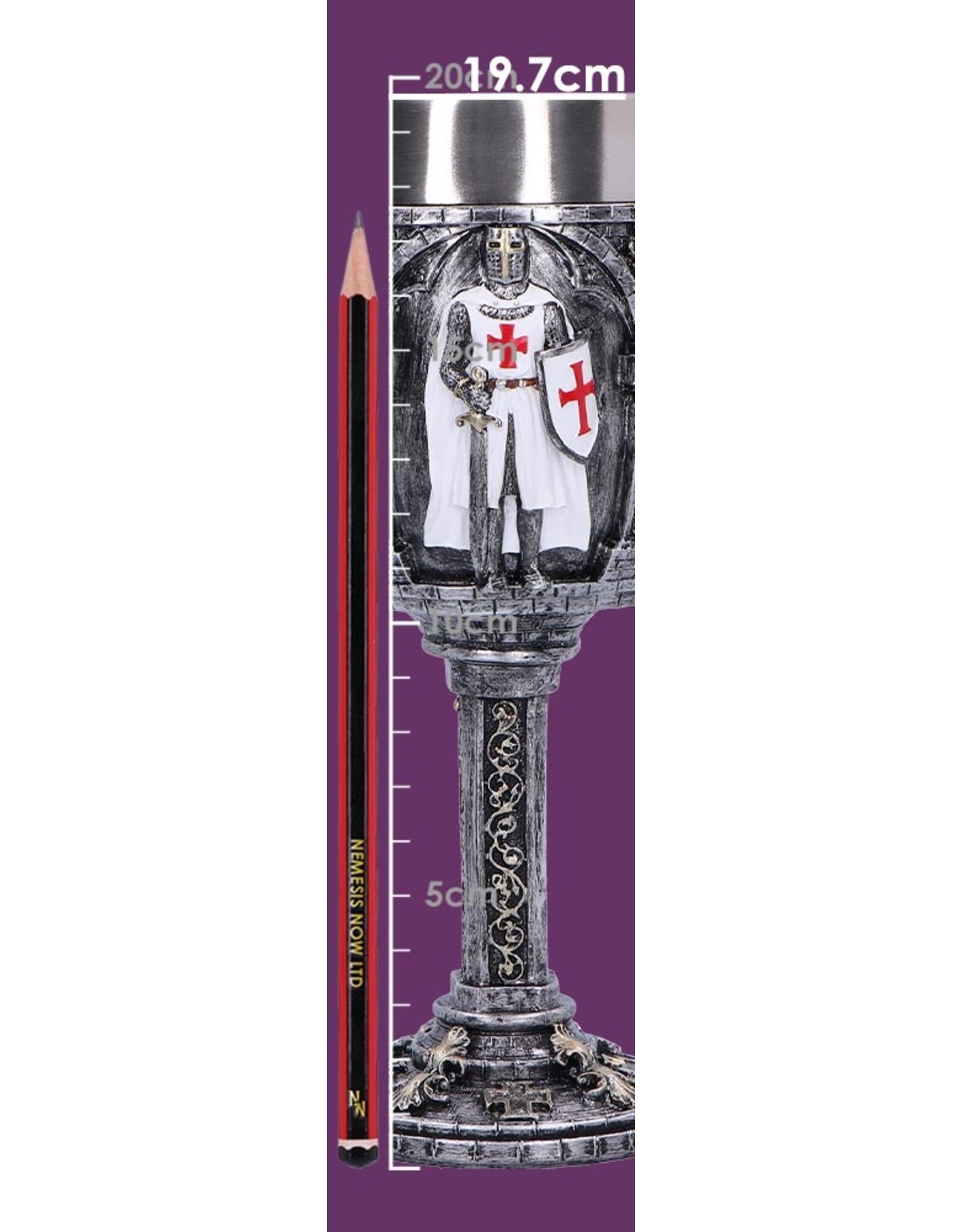 VG Tankards and mugs - Medieval Goblet White Crusader