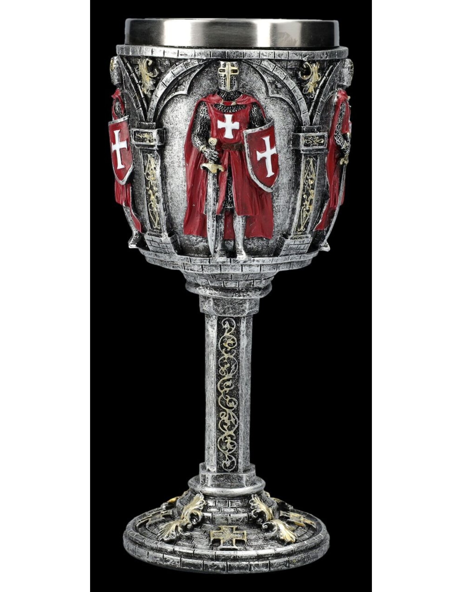 VG Tankards and mugs - Medieval Goblet Red Crusader