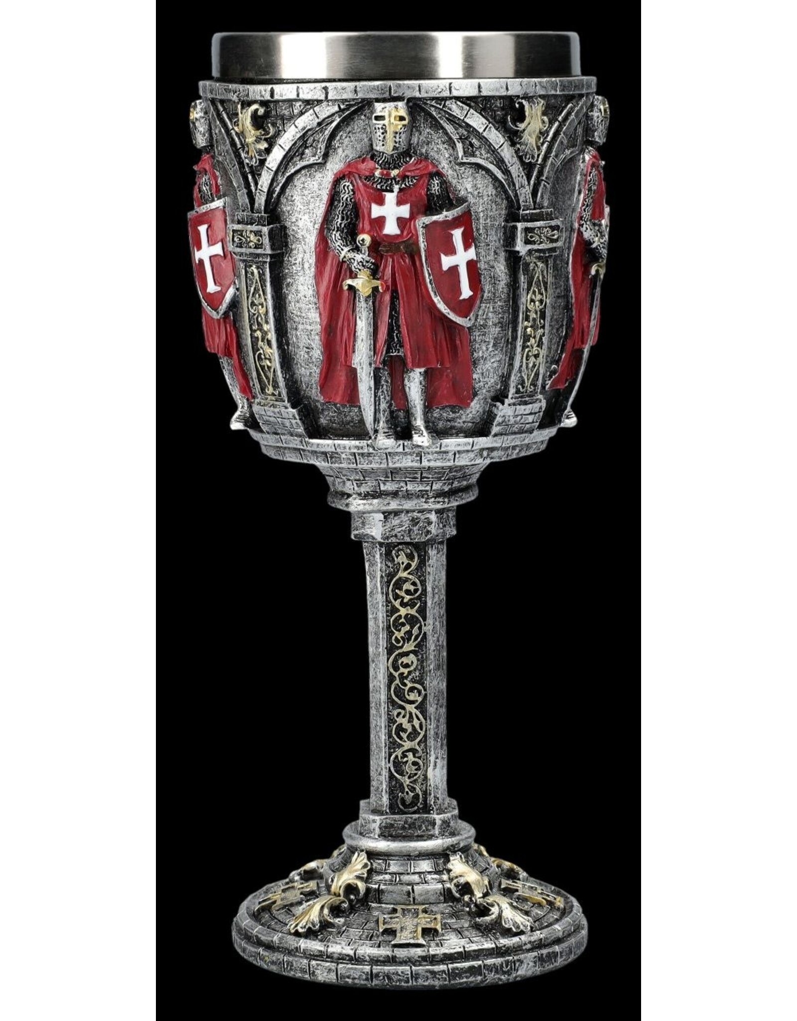 VG Tankards and mugs - Medieval Goblet Red Crusader