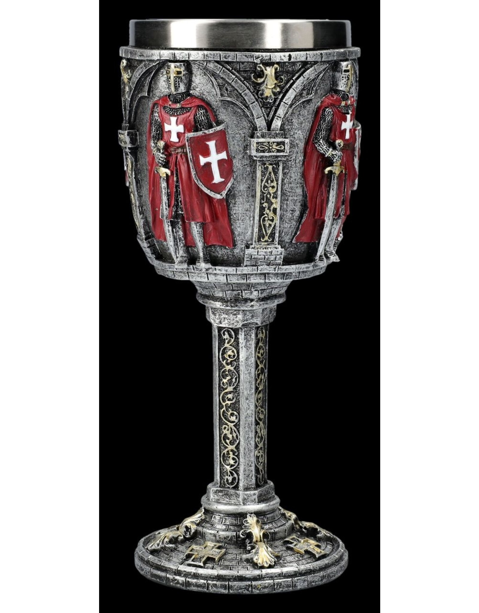 VG Tankards and mugs - Medieval Goblet Red Crusader